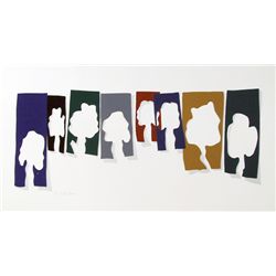 Menashe Kadishman, Trees, Serigraph