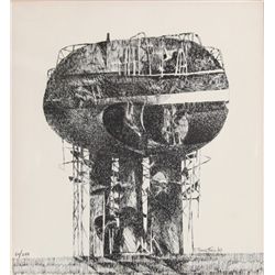Robert Bengtsson, Surrealist Abstract Lithograph
