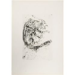 Leonard Baskin, Cat, Etching