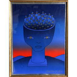 Jean Michel Folon, Pierre D'Aloy, Serigraph Poster