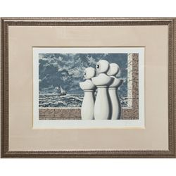 Rene Magritte, La Traversee Difficile, Lithograph