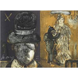 Jose Luis Cuevas, La Maga, Lithograph