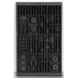 Attributed to Louise Nevelson, Painted Wood Assemblage Sculpture