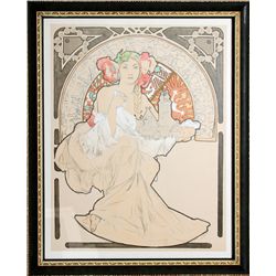 Alphonse Mucha, Lovely Protector, Lithograph Poster