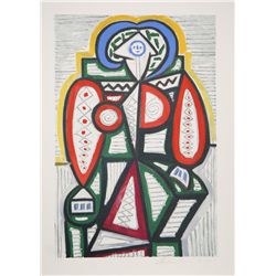 Pablo Picasso, Femme Assise, 25-10, Lithograph