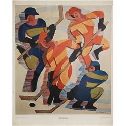 Ernst Ludwig Kirchner, Hockey Players, Poster