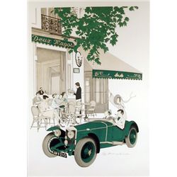 Dennis Paul Noyer, Deux Magots, Lithograph