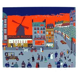 Jacques Revoules, Moulin Rouge, Serigraph