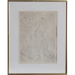 Jules Pascin, Cinderella, Restrike Etching