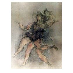 Chaim Gross, Dancer, Lithograph