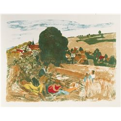 Roland Oudot, Paysage, Lithograph