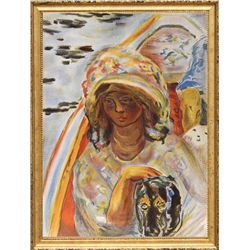Pierre Bonnard, Jeune Fille dans une Barque, Verve, Lithograph