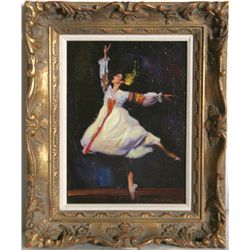 Sandu Liberman, Dancer I, Oil Painting