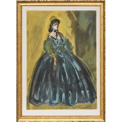 Constantin Guys, Portrait from Verve Lithograph