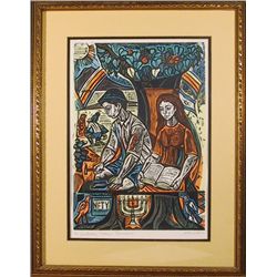 Irving Amen, Yesterday, Today and Tomorrow, Woodcut