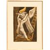 Image 1 : Irving Amen, Jacob and the Angel, Color Etching