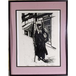Norm Altman, Talmud Scholar, Lithograph