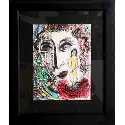 Marc Chagall, La Apparition au Cirque, Lithograph
