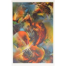 Leonardo Nierman, Mozart, Sound of Color Portfolio, Lithograph
