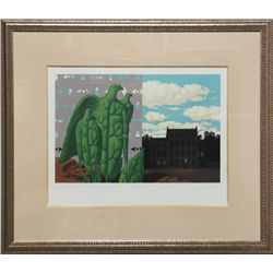 Rene Magritte, Les Grands Oiseaux sont ceux de L'ile au tresor, Lithograph