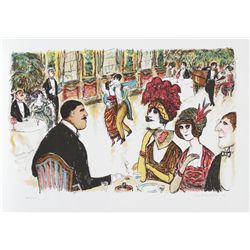 Edward Plunkett, Cafe with Tango Dancers, Lithograph