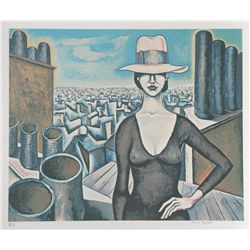 Alvaro Guillot, Rooftop, Lithograph