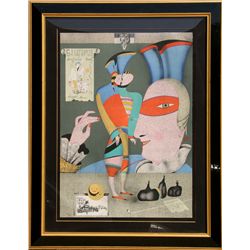 Mihail Chemiakin, Cirque Russe I, Lithograph