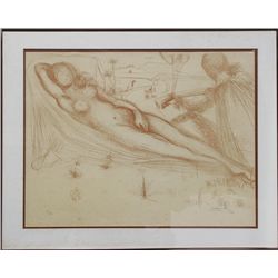 After Salvador Dali, Nu, Lithograph