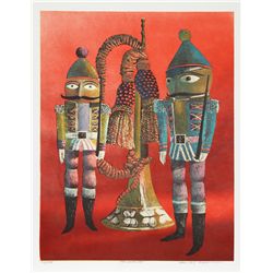 Francis Caldwell, Two Soldiers, Serigraph