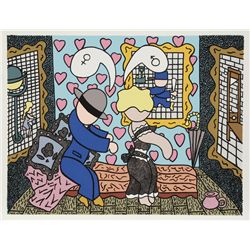 William Copley, Man and Woman, Serigraph