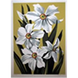 Lowell Blair Nesbitt, Daffodils, Serigraph