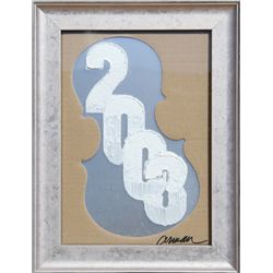 Arman, New Year's Card, 2003, Print on Aluminum