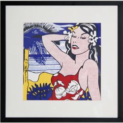 Roy Lichtenstein, Tropical Beauty, Poster