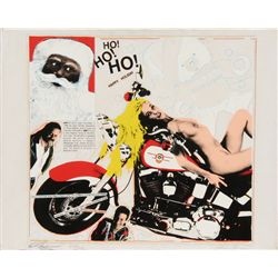 Steve Kaufman, Ho! Ho! Ho!, Print on Canvas
