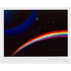 Hashi, Rainbow in Space, Color Photograph