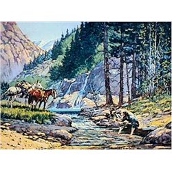 Noel Daggett, Pay Dirt, Lithograph