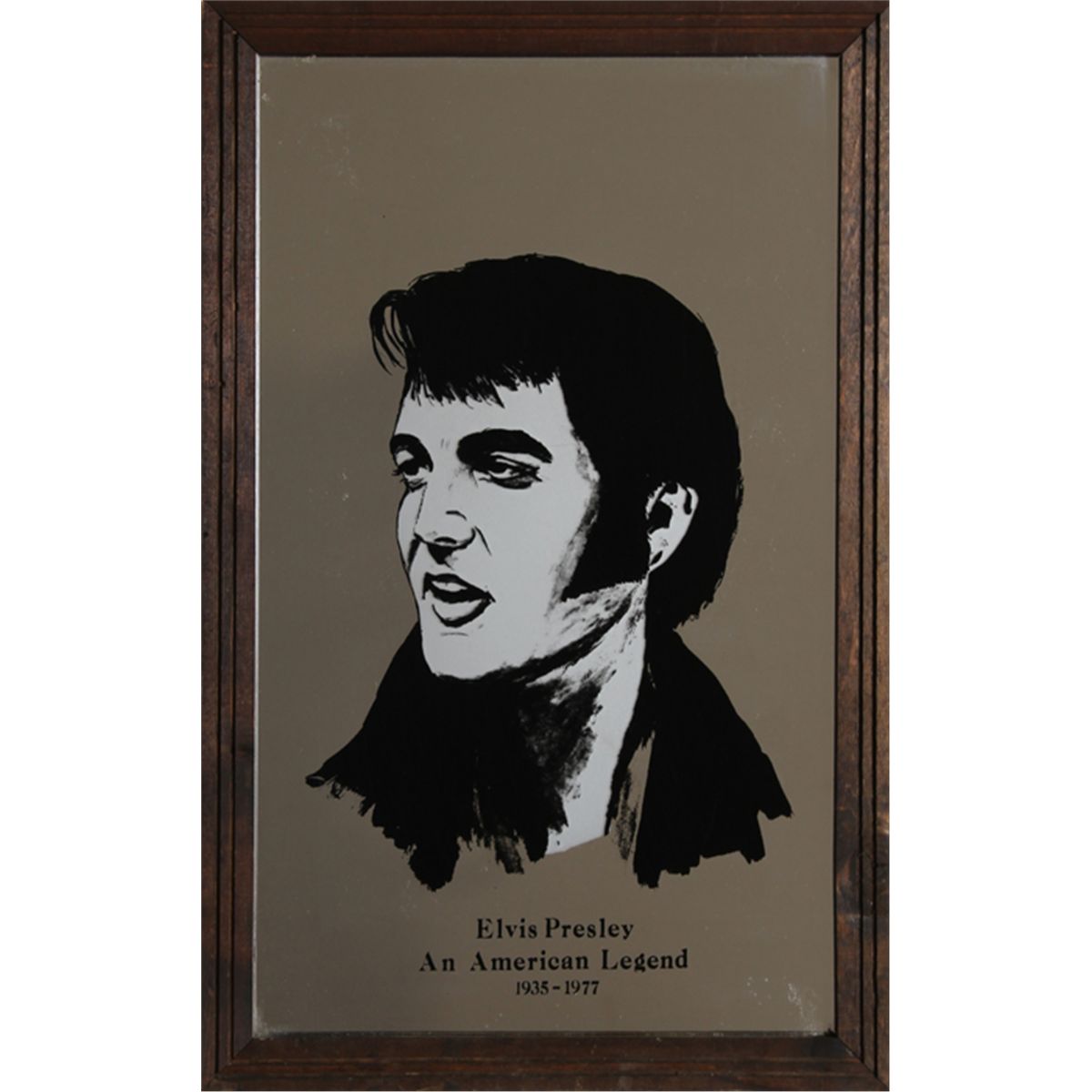 Elvis Presley An American Legend, Print on Mirror