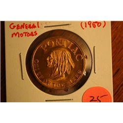 1950 Pontiac General Motors Token