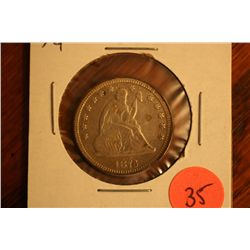 1876 Seated Quarter