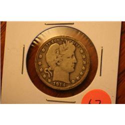 1914-D Barber Quarter