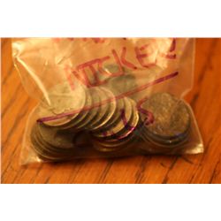 22 War Nickels (Low Grade)
