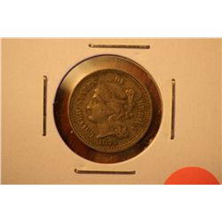 1874 3 cent nickel