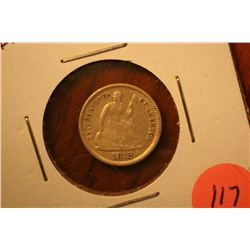 1872 1/2 dime