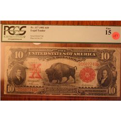 1901 buffalo note pcgs graded fine 15 (rare)