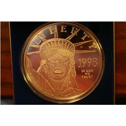 1998 giant quarter pound silver eagle