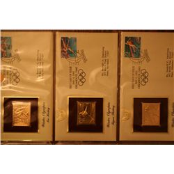 3 24kt first day covers