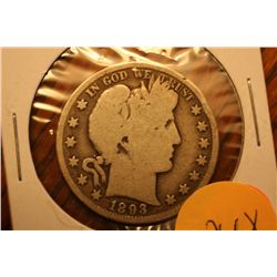 1893 barber half dollar