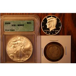 icg ms 69 eagle,2010s proof kenn,1908 quarter