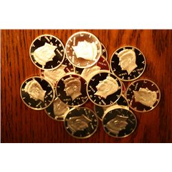 15 2010s 90% silver proof kennedys