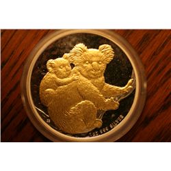 2008 koala gilded gold enlay